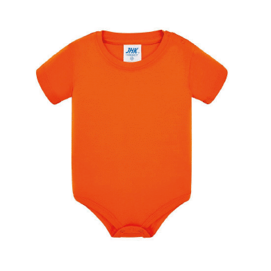 shape2you-jhk100-baby-rompertje-korte-mouw-met-eigen-tekst-en-ontwerp-oranje