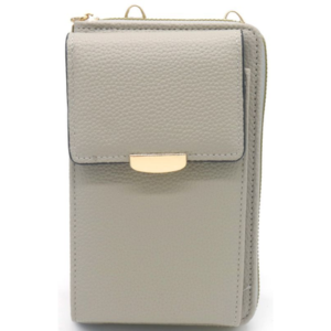 shape2you-modeaccessoires-pu-telefoontasje-met-klep-en-rits-grijs shape2you-modeaccessoires-pu-telefoontasje-met-klep-en-rits-grijs