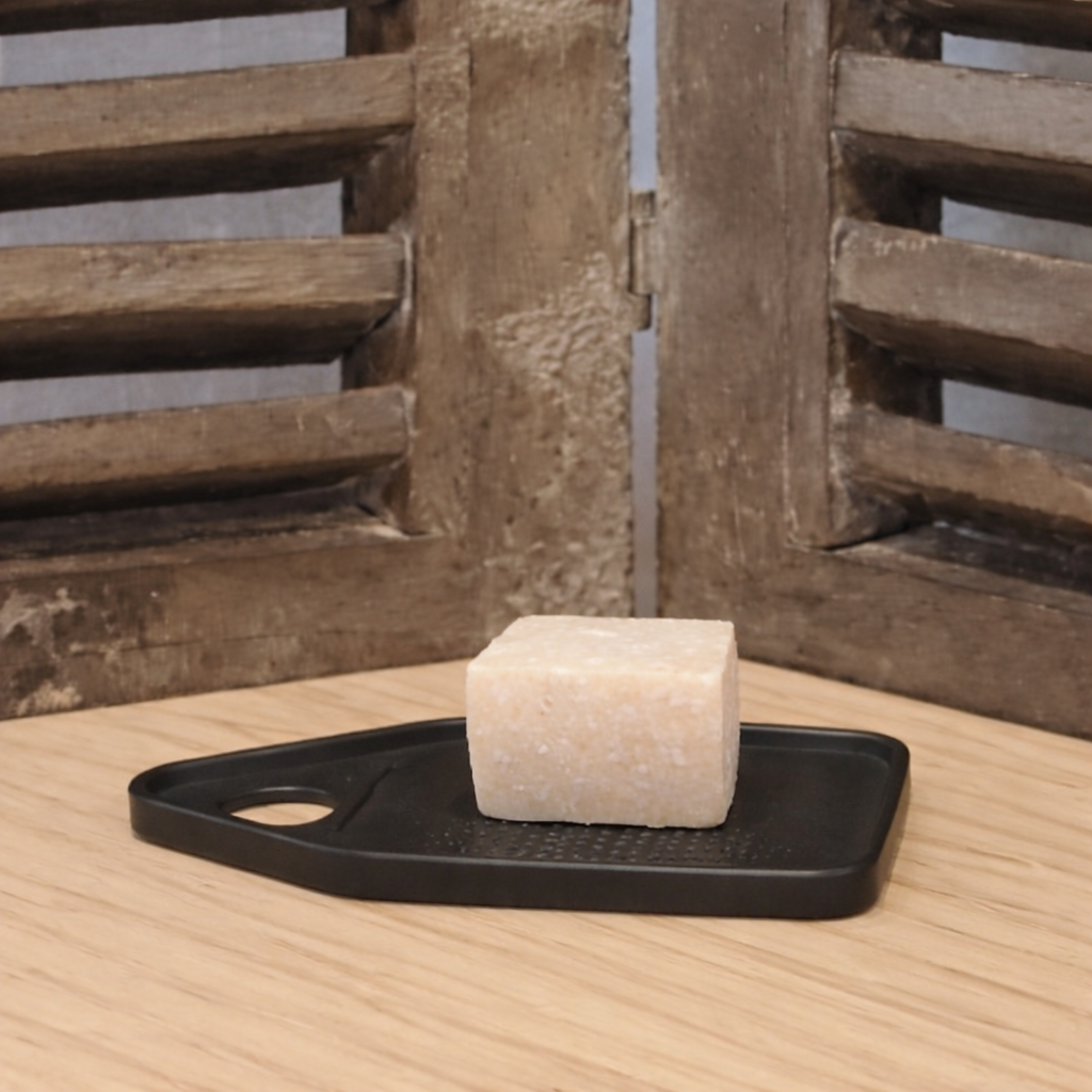 Amberblokje met raspplankje zwart