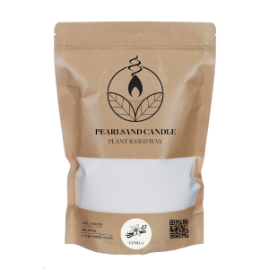 shape2you-Pearlsand geurkaars-400g-plantaardige wax-4x-lont-vanille
