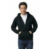 shape2you-hoodies-bedrukken-gildan-hoodie-full-zip-heavyblend-unisex-zwart