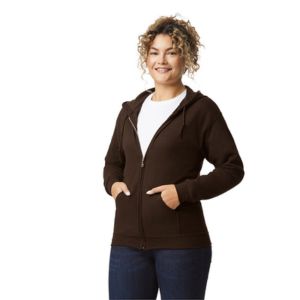shape2you-hoodies-bedrukken-gildan-hoodie-full-zip-heavyblend-unisex-bruin