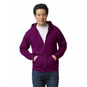shape2you-hoodies-bedrukken-gildan-hoodie-full-zip-heavyblend-unisex-donkerrood
