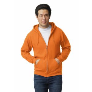 shape2you-hoodies-bedrukken-gildan-hoodie-full-zip-heavyblend-unisex-oranje