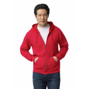 shape2you-hoodies-bedrukken-gildan-hoodie-full-zip-heavyblend-unisex-rood