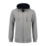 shape2you-lemon-soda-hoodie-met-rits-unisex-sweatvest-comfortabel-warm-grijs