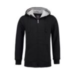 shape2you-lemon-soda-hoodie-met-rits-unisex-sweatvest-comfortabel-warm-zwart