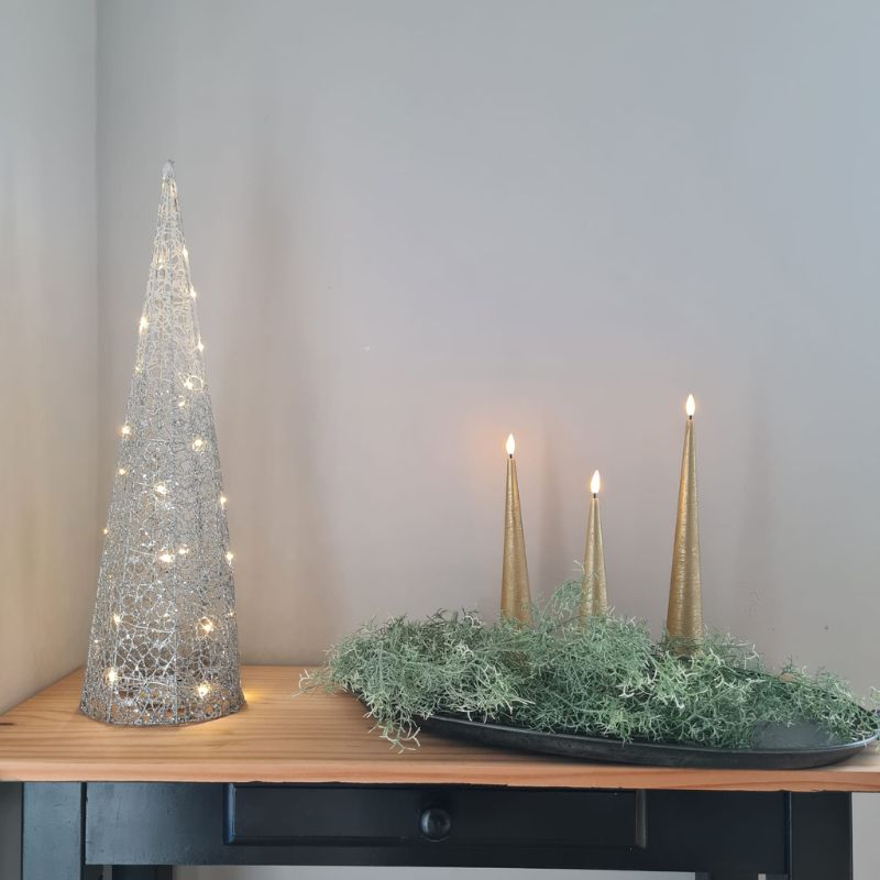 shape2you-countryfield-kegelpiramide-led-zilver-op-batterij-woondecoratie-set