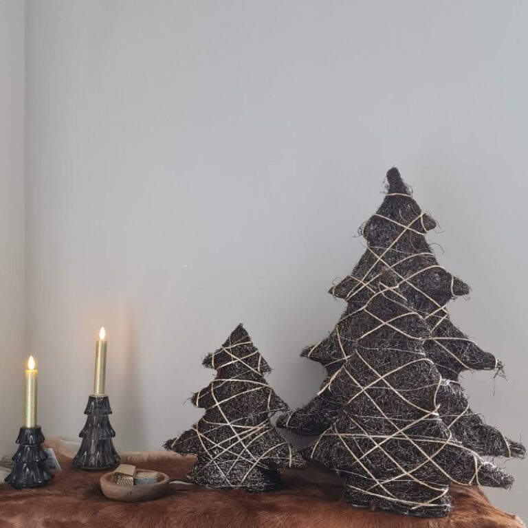 Countryfield LED kerstboom set van 3 variaties op batterij, sfeervolle kerstdecoratie