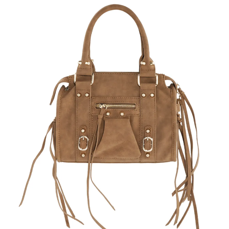 Dameshandtas met franjes & goudkleurige details - Afbeelding 2