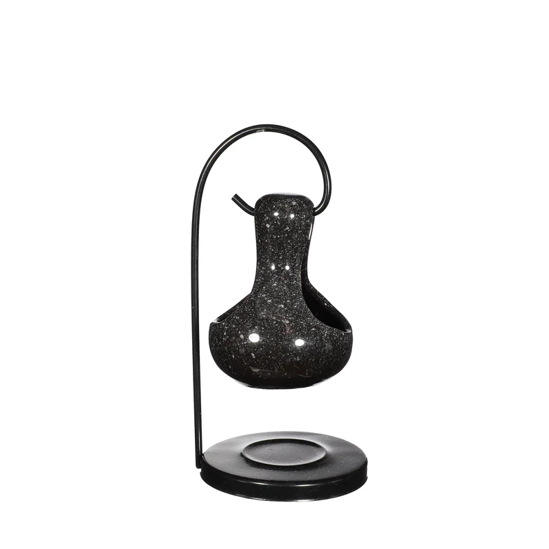 shape2you-santorini-geurbrander-druppel-voor-geurolie-en-amberblokje-zwart